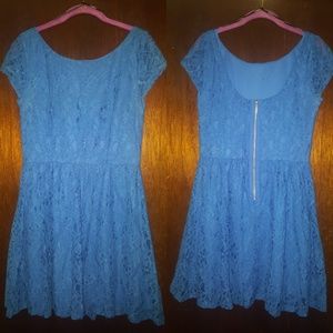 Blue Lace Dress Size L